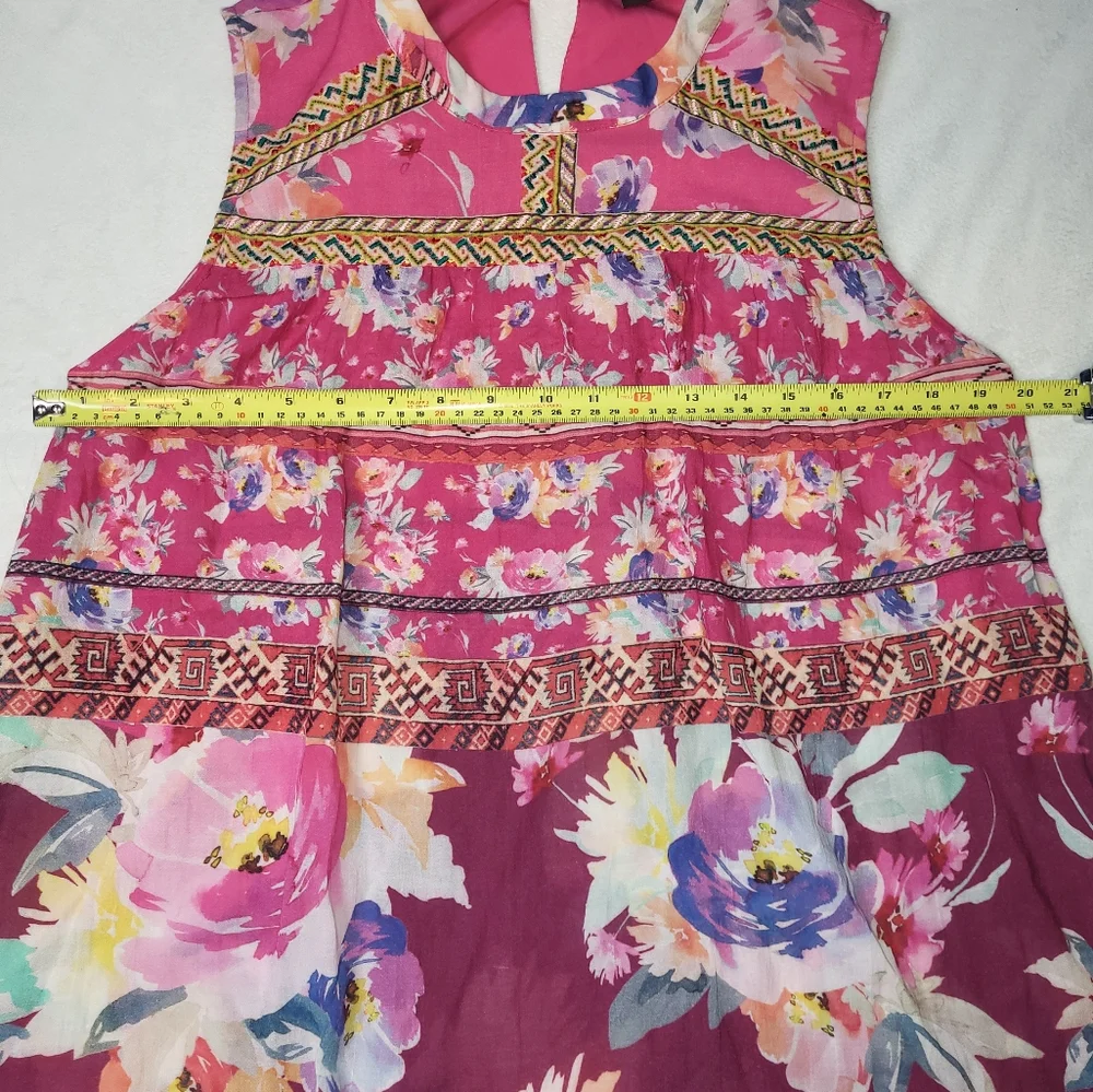 Vineet Bahl X Anthropologie Sleeveless Blouse Women's Size Medium‎ Floral